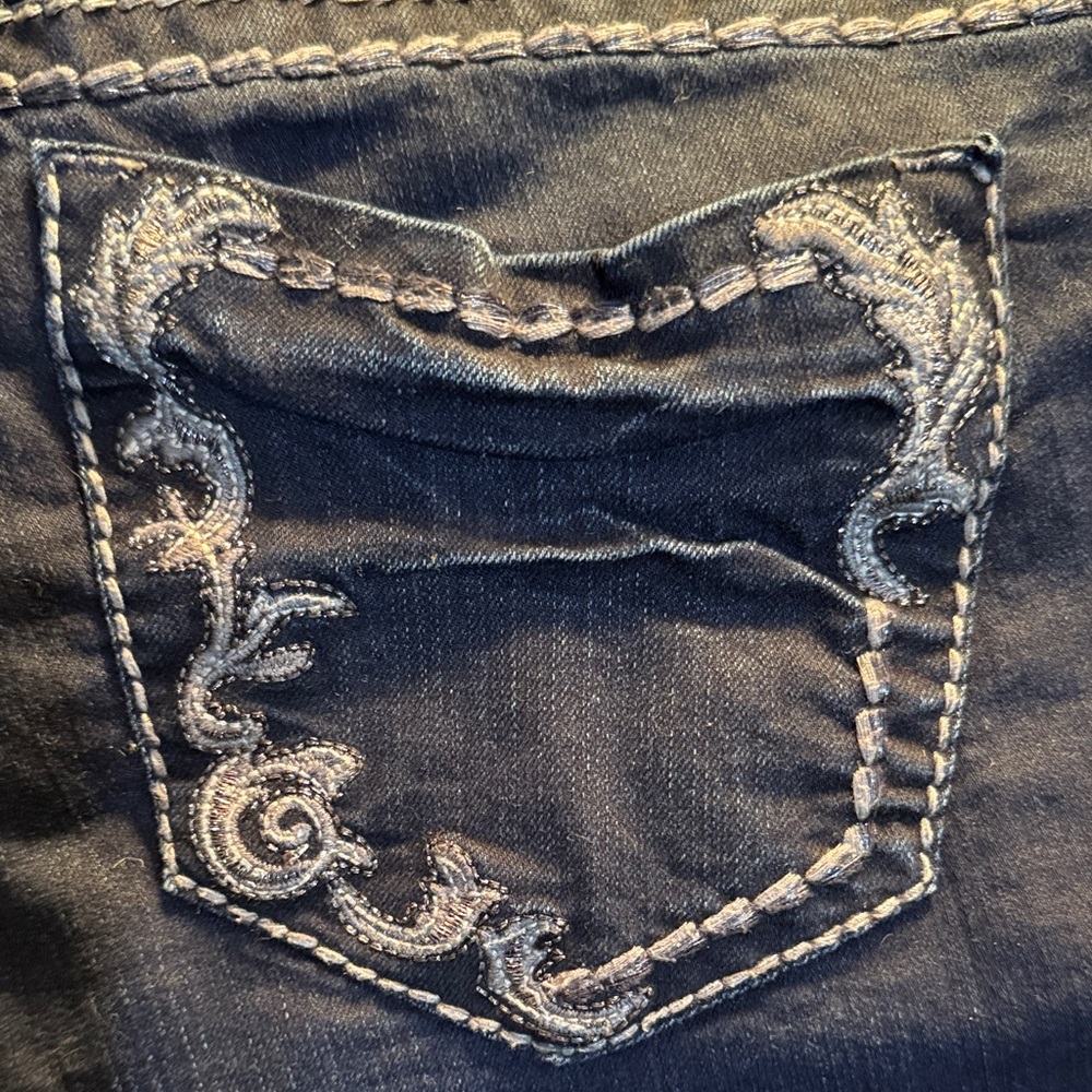 Silver Suki Jeans Dark Blue Boot Cut Denim - Picture 3 of 16